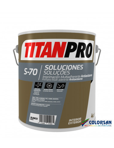 Imprimacion Multi-Adherente Antioxidante TITAN PRO S-70 blanco