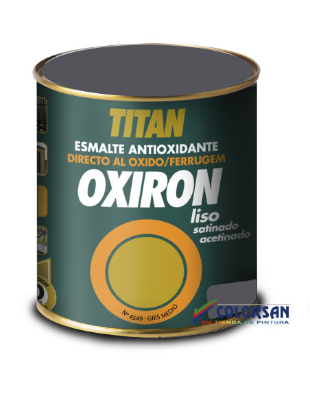 Esmalte TITAN OXIRON liso satinado para exteriores - Pinturas Colorsan