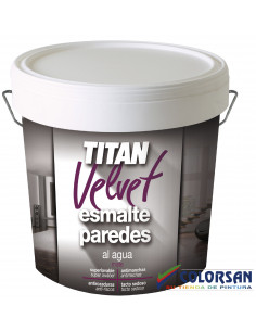 Esmalte al agua VELVET blanco para interiores - Pinturas Colorsan