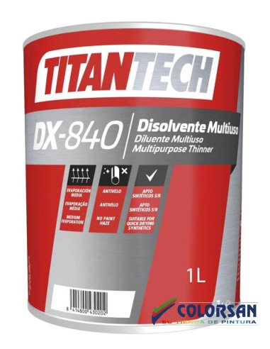Disolvente Multiuso DX-840 TITANTECH - Pinturas Colorsan