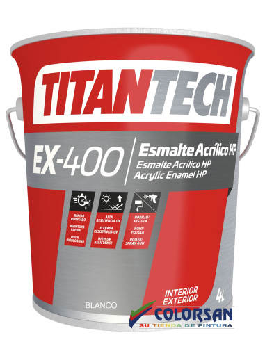 Esmalte ACRILICO HP EX400 TITANTECH - Pinturas Colorsan