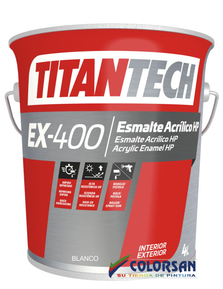 Esmalte ACRILICO HP EX400 TITANTECH - Pinturas Colorsan