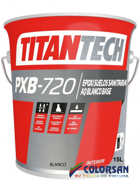 Epoxi Suelos Sanitaria AQ PXB720 TITANTECH - Pinturas Colorsan
