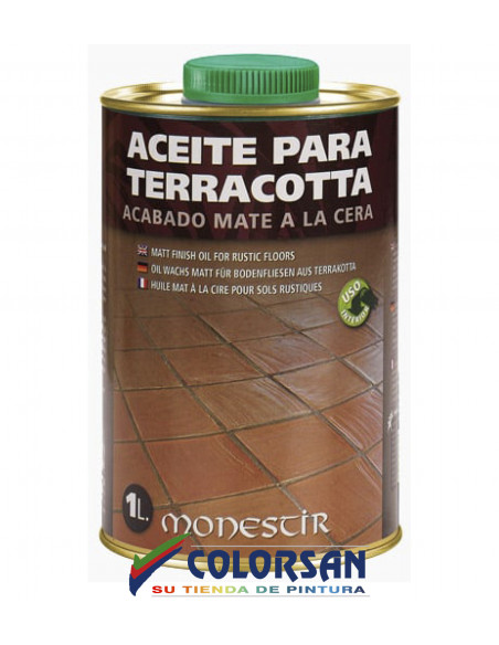 ACEITE PARA TERRACOTA MATE MONESTIR - Pinturas Colorsan