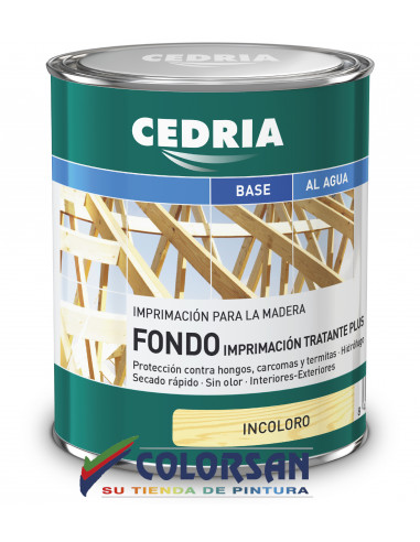 Fondo IMPRIMACION TRATANTE PLUS CEDRIA - Pinturas Colorsan