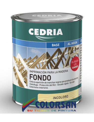 Fondo BLOQUEA LOS TANINOS CEDRIA - Pinturas Colorsan