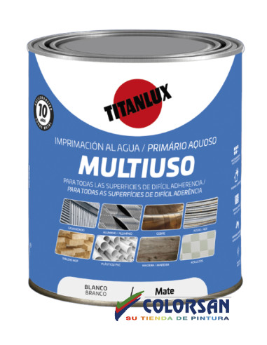 Imprimación Multiusos al agua TITANLUX blanca - Pinturas Colorsan