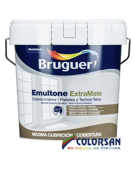 BRUGER EMULTONE EXTRA MATE - PINTURAS COLORSAN