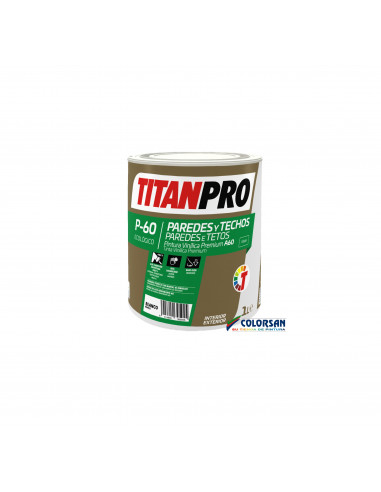 Pintura vinílica premium TITAN PRO P-60 blanco - Pinturas Colorsan